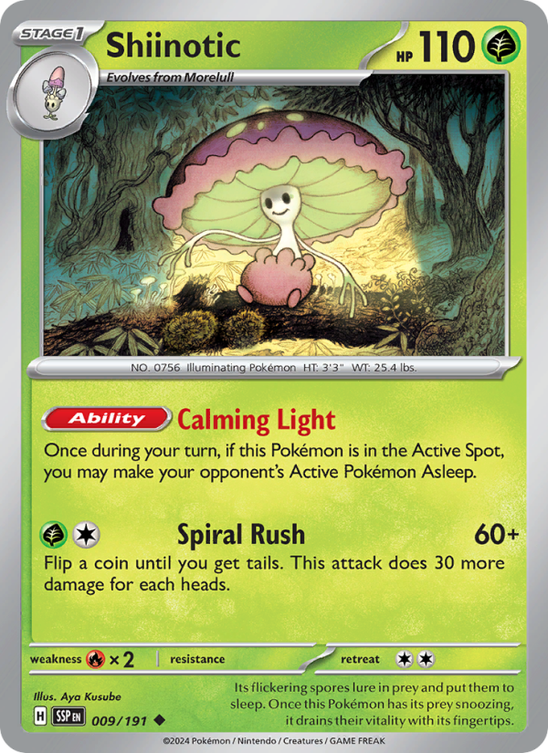 Shiinotic (009/191) Reverse Holo card image