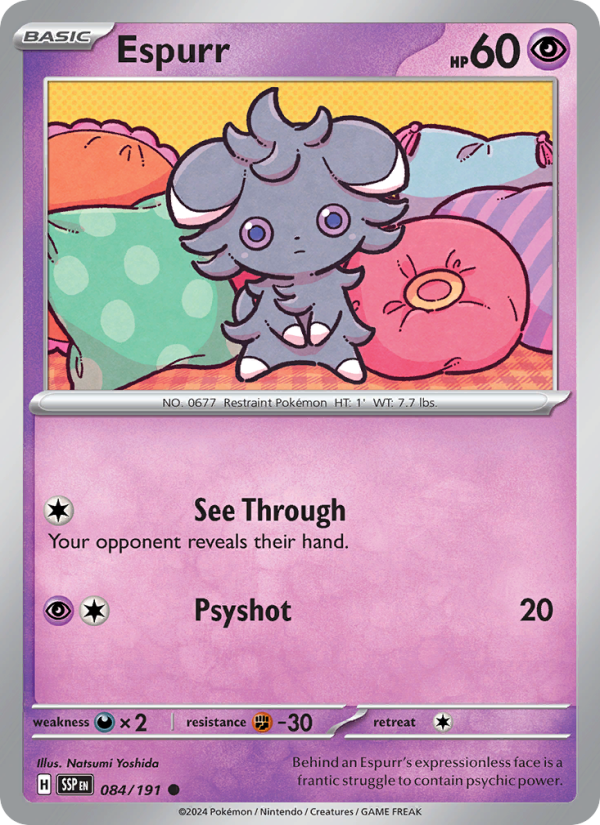 Espurr (084/191) Reverse Holo card image
