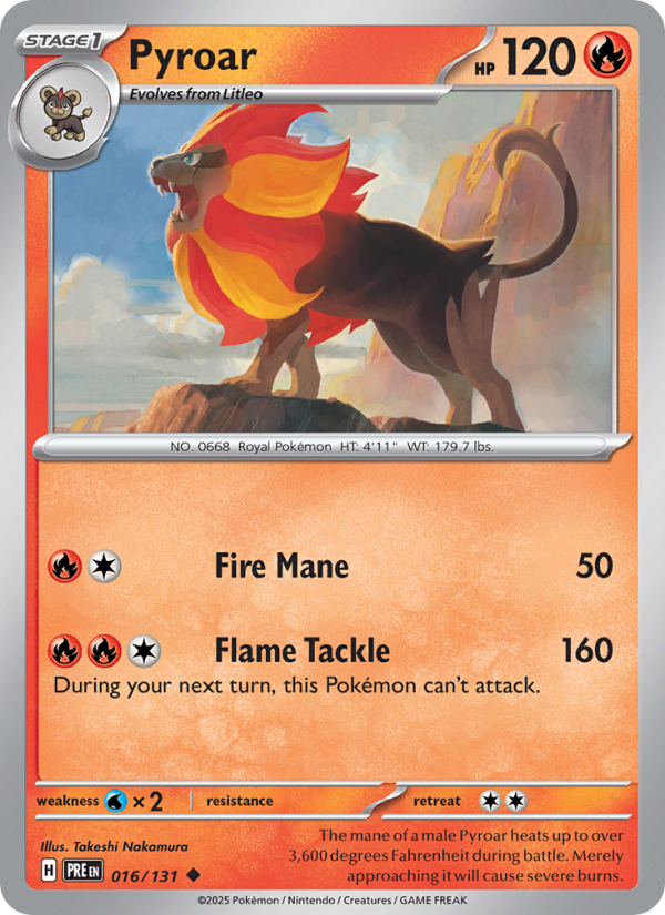 Pyroar (016/131) Reverse Holo card image