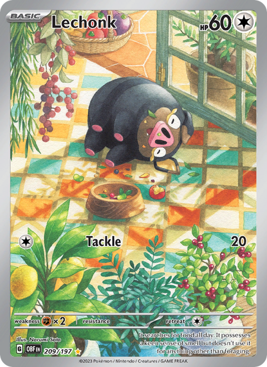 Lechonk (209/197) Holographic card image