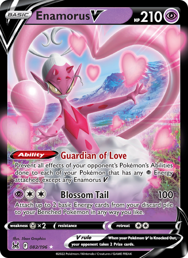 Enamorus V (082/196) Holographic card image