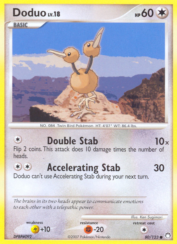 Doduo (080/122) Reverse Holo card image