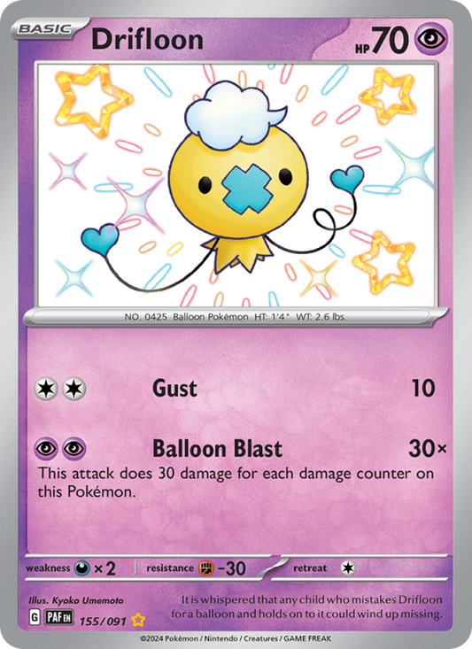 Drifloon (155/91) Holographic card image