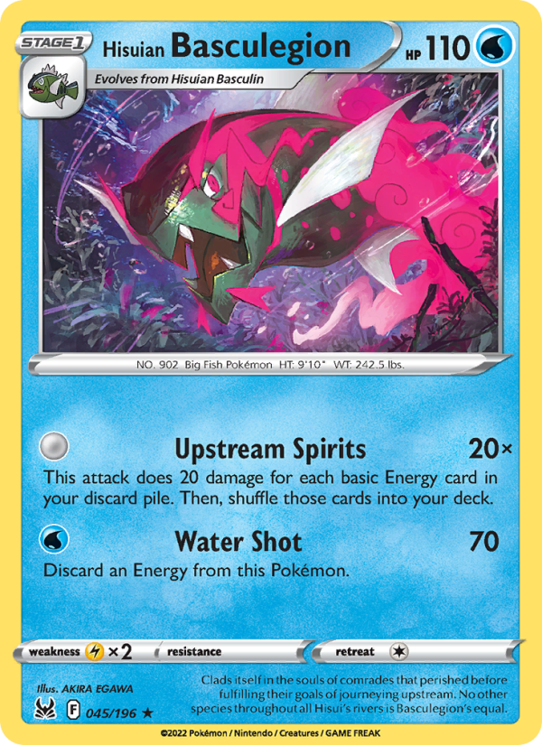Hisuian Basculegion (045/196) Reverse Holo card image