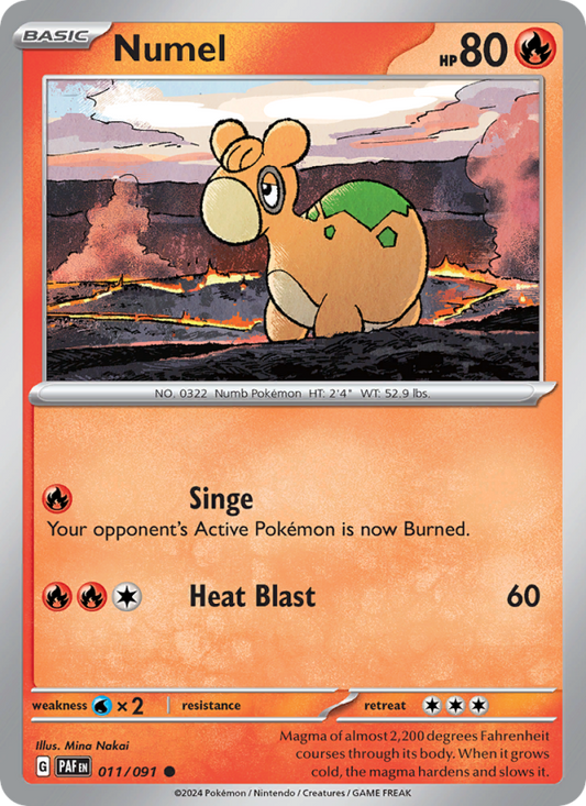 Numel (011/91) Reverse Holo card image