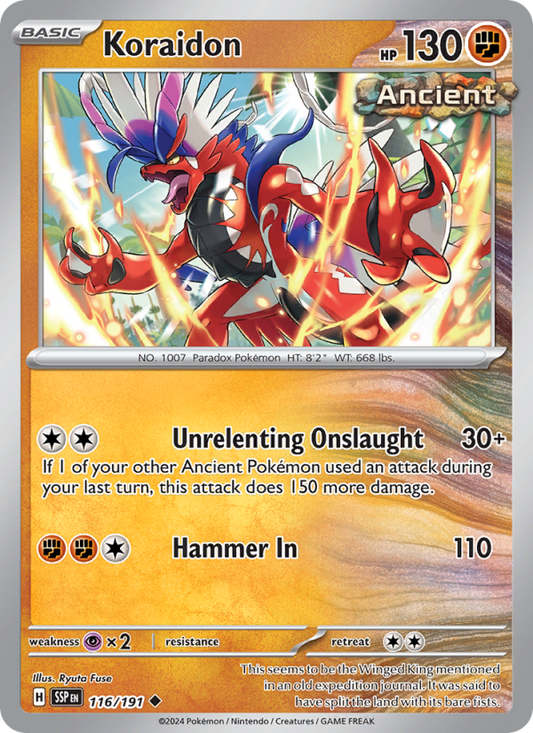 Koraidon (116/191) Reverse Holo card image