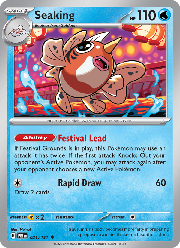 Seaking (021/131) Reverse Holo card image