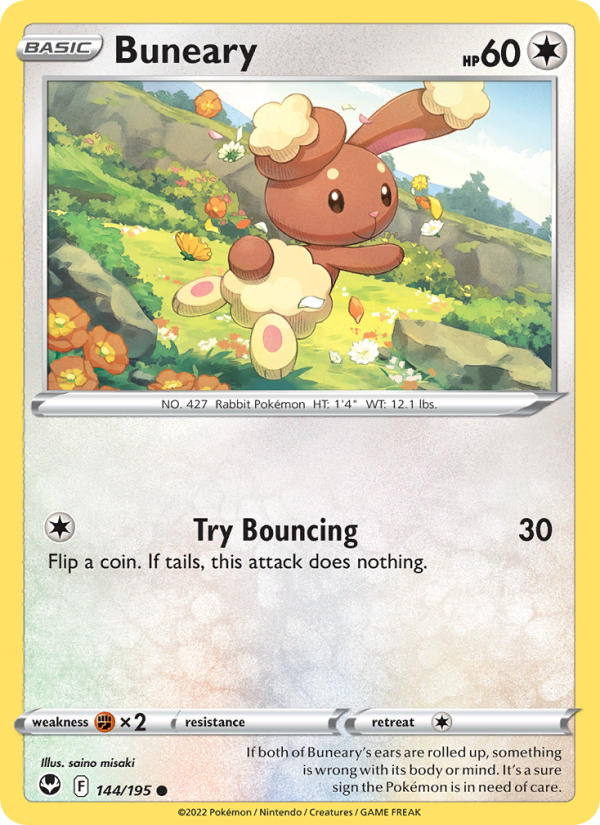 Buneary (144/195) Reverse Holo card image