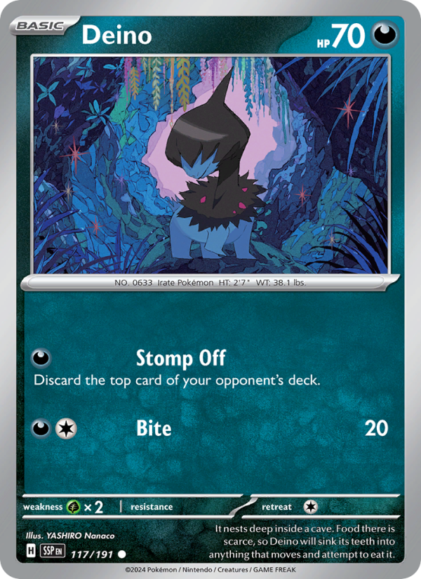 Deino (117/191) Reverse Holo card image
