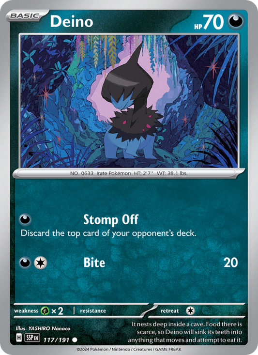 Deino (117/191) Reverse Holo card image