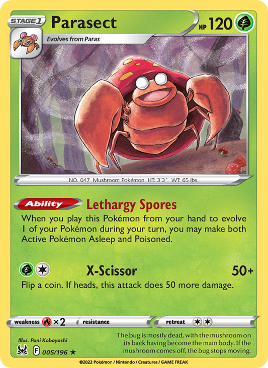 Parasect (005/196) Reverse Holo card image