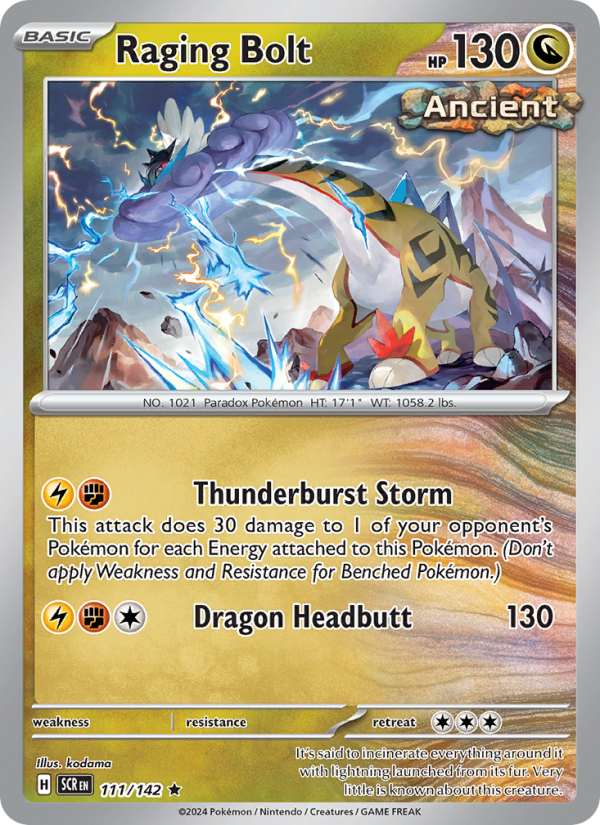 Raging Bolt (111/142) Reverse Holo card image