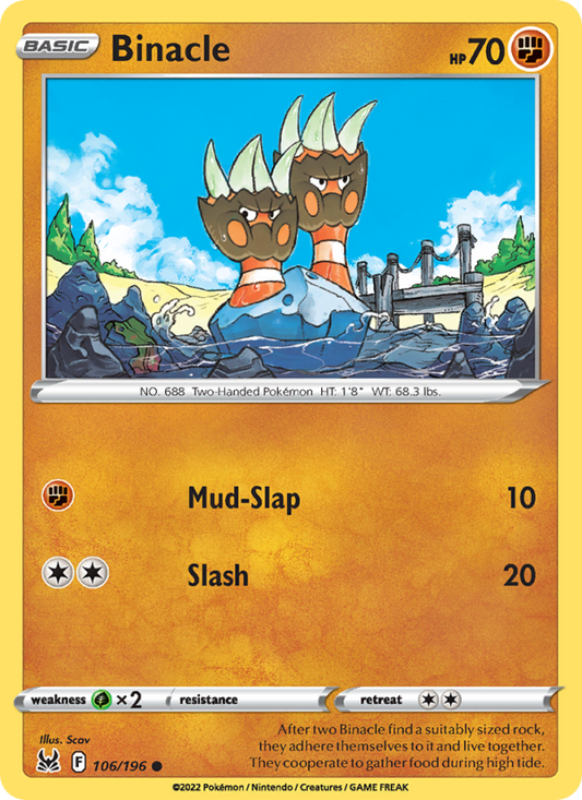 Binacle (106/196) Reverse Holo card image