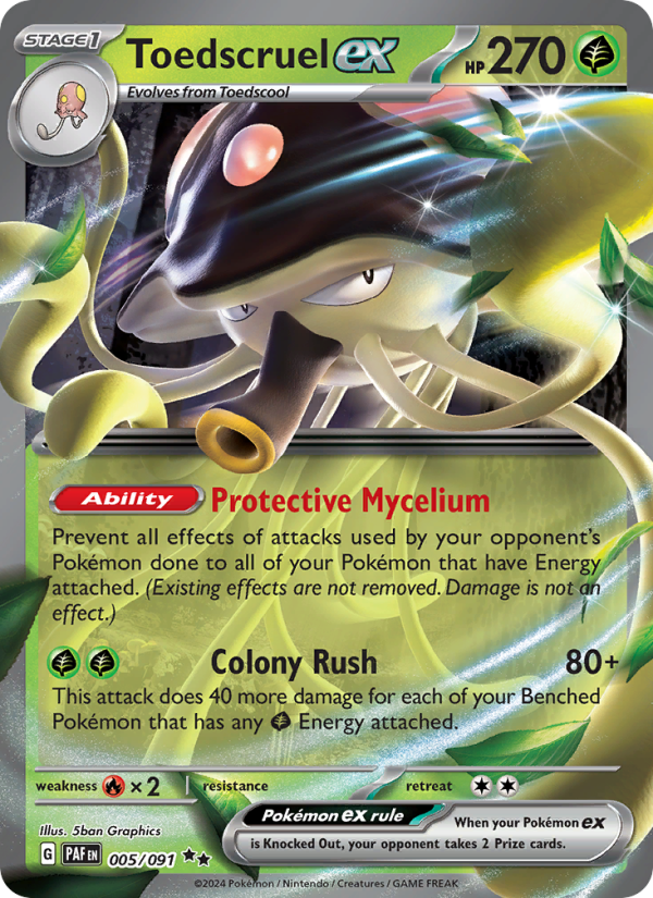 Toedscruel ex (005/91) Holographic card image