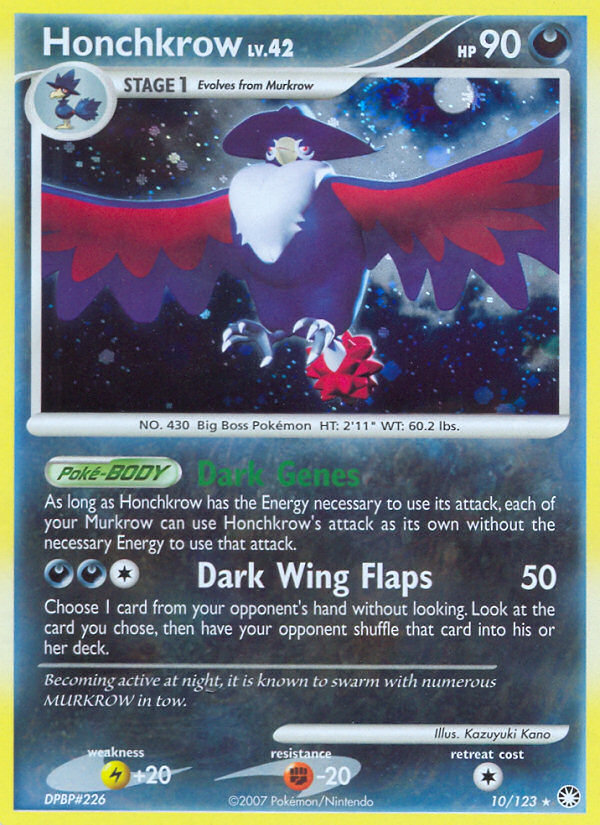 Honchkrow (010/122) Reverse Holo card image