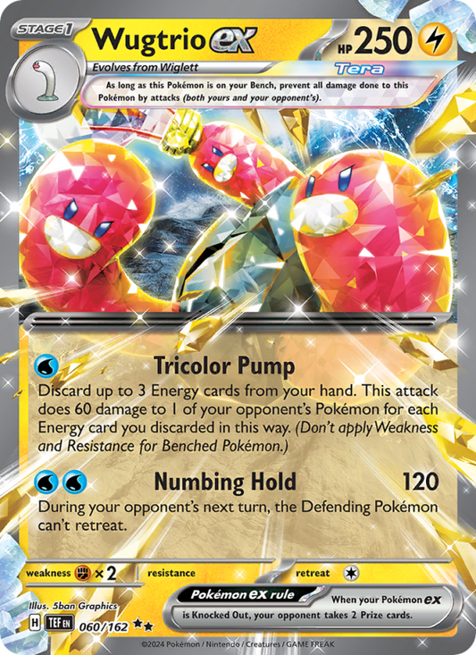 Wugtrio ex (060/162) Holographic card image