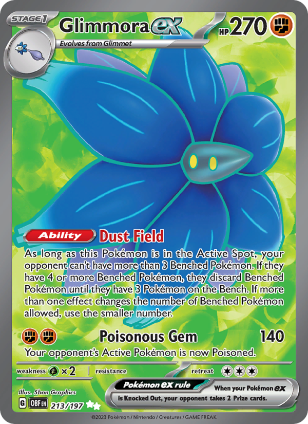 Glimmora ex (213/197) Holographic card image