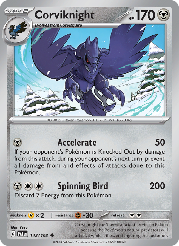 Corviknight (148/193) Reverse Holo card image