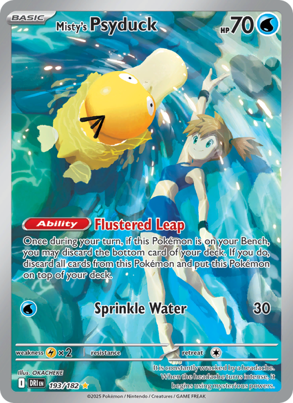 Misty's Psyduck (193/182) Reverse Holo card image
