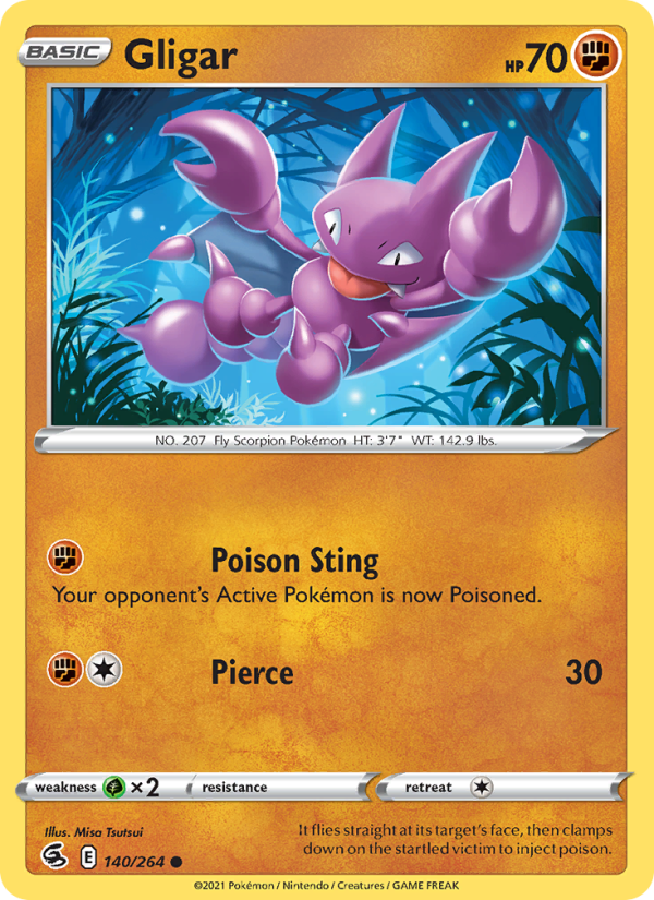 Gligar (140/264) Reverse Holo card image