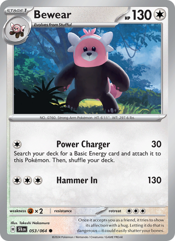 Bewear (053/64) Reverse Holo card image