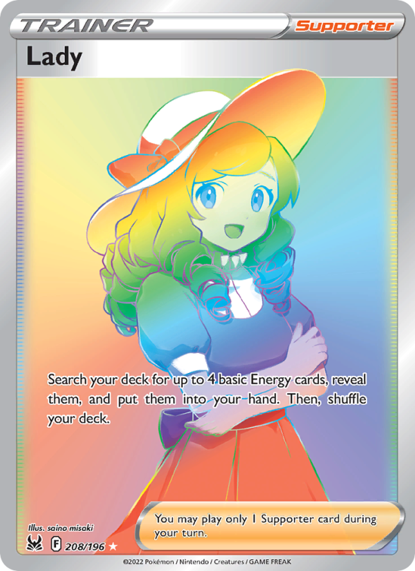 Lady (208/196) Holographic card image