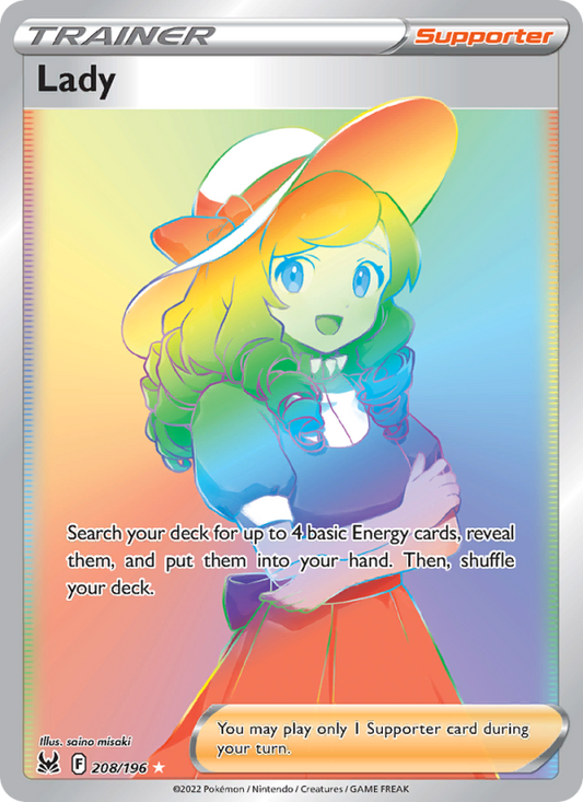 Lady (208/196) Holographic card image