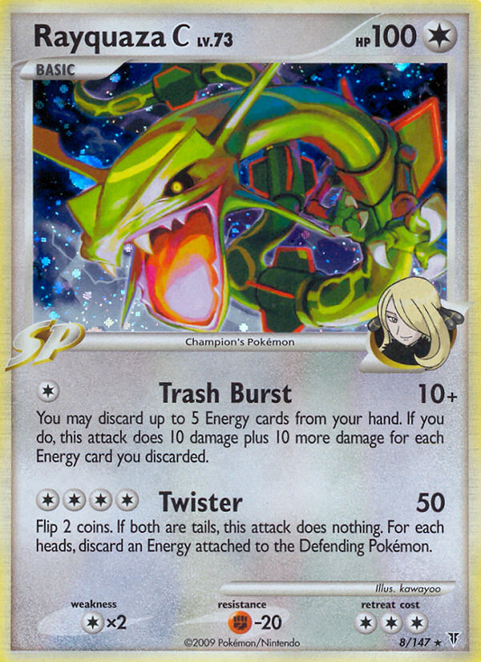 Rayquaza C (008/147) Reverse Holo card image
