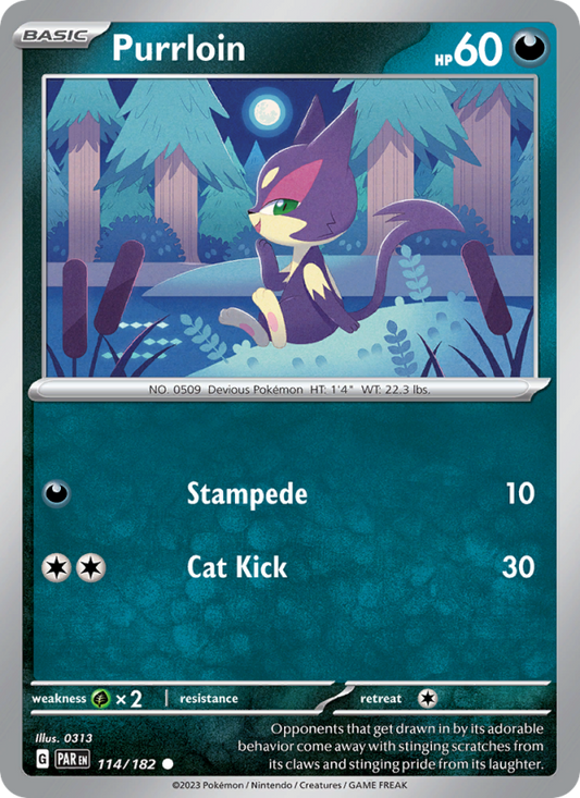 Purrloin (114/182) Reverse Holo card image