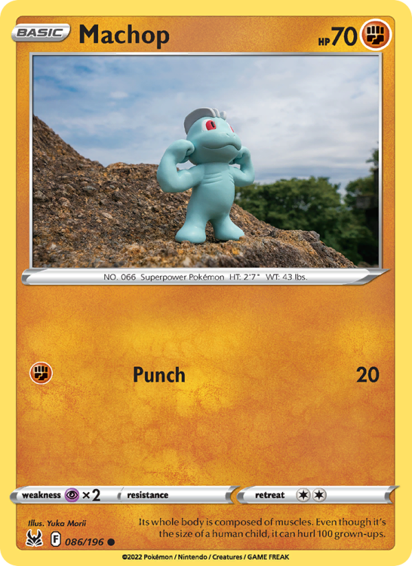 Machop (086/196) Reverse Holo card image