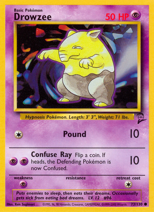 Drowzee (073/130) Reverse Holo card image