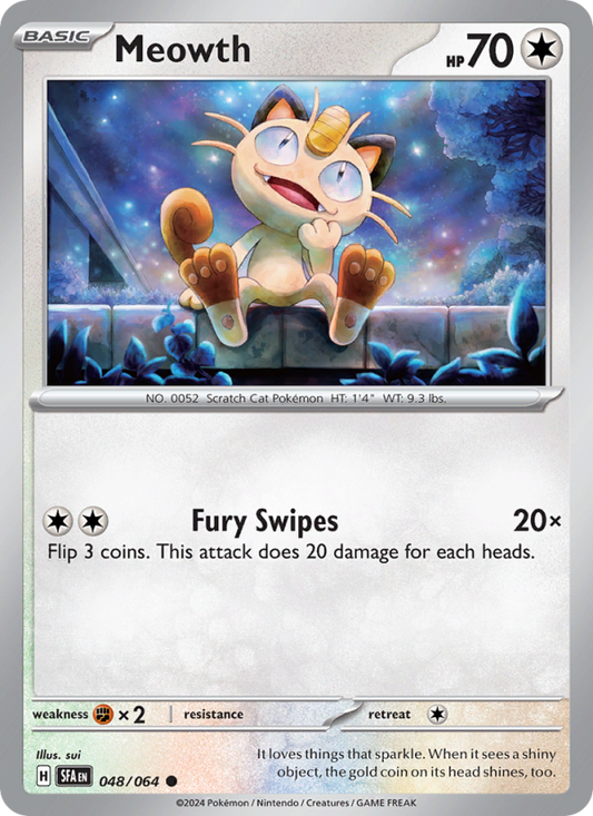 Meowth (048/64) Reverse Holo card image