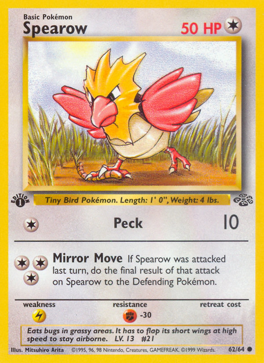 Spearow (062/64) Reverse Holo card image