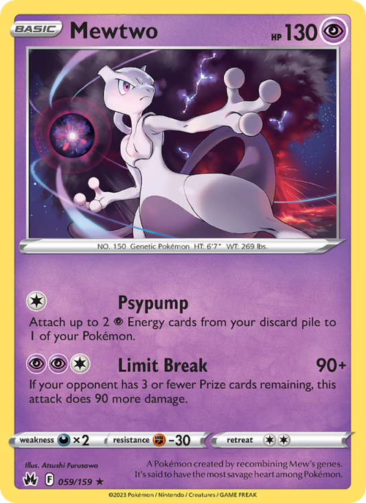Mewtwo (059/159) Reverse Holo card image
