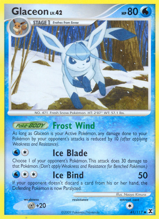 Glaceon (041/111) Reverse Holo card image