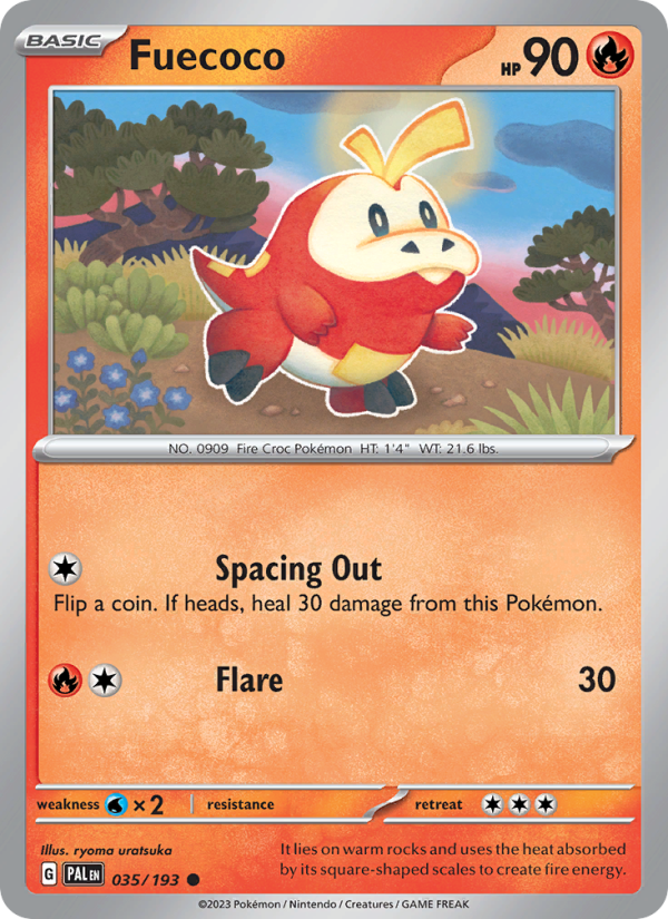 Fuecoco (035/193) Reverse Holo card image