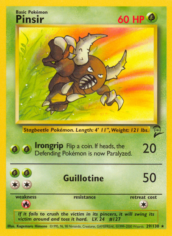 Pinsir (029/130) Reverse Holo card image