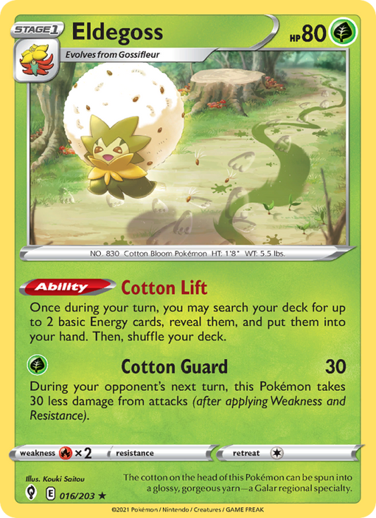 Eldegoss (016/203) Reverse Holo card image