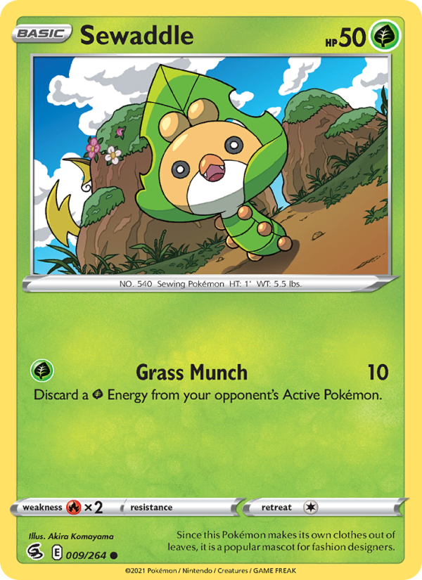 Sewaddle (009/264) Reverse Holo card image
