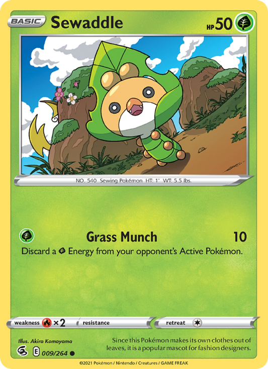 Sewaddle (009/264) Reverse Holo card image