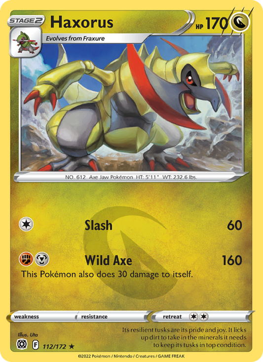 Haxorus (112/172) Reverse Holo card image