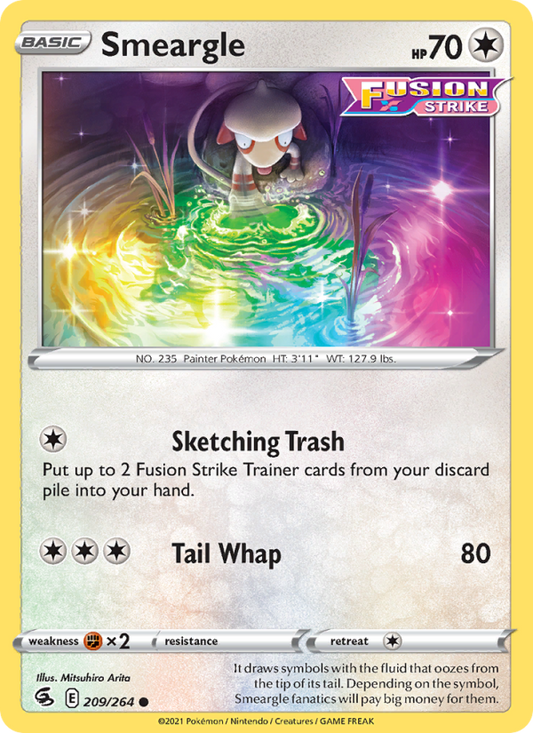 Smeargle (209/264) Reverse Holo card image