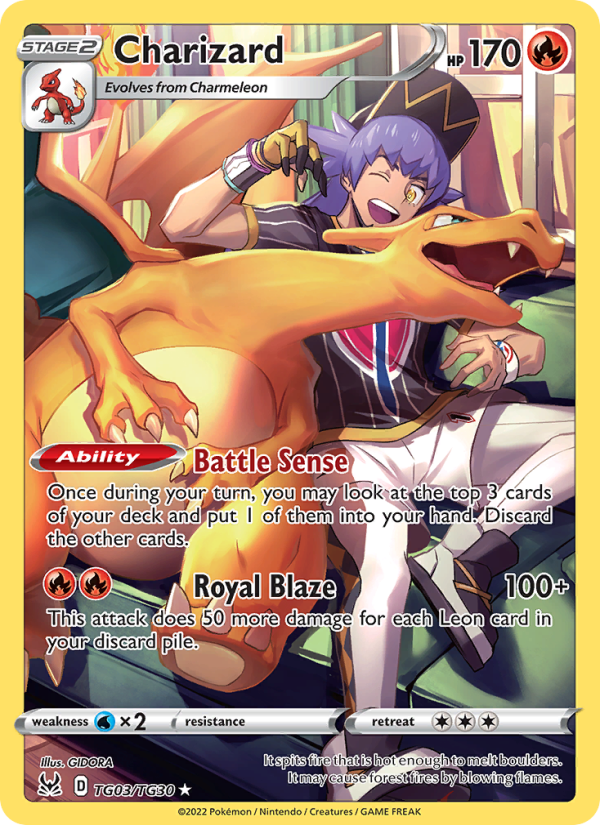 Charizard (TG03/196) Holographic card image