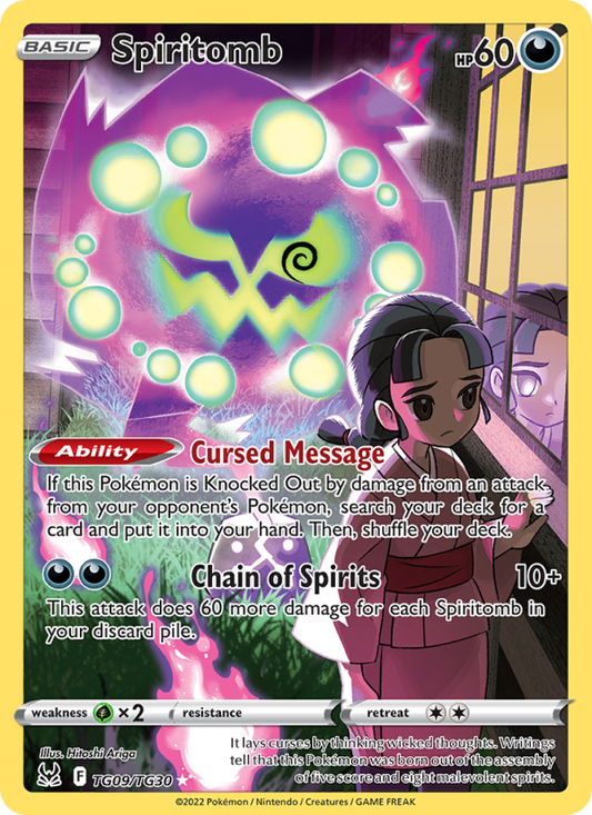 Spiritomb (TG09/196) Holographic card image
