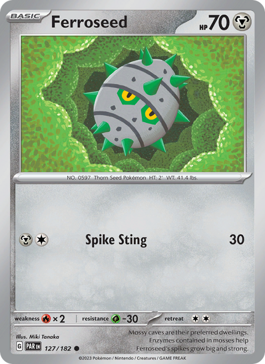 Ferroseed (127/182) Reverse Holo card image