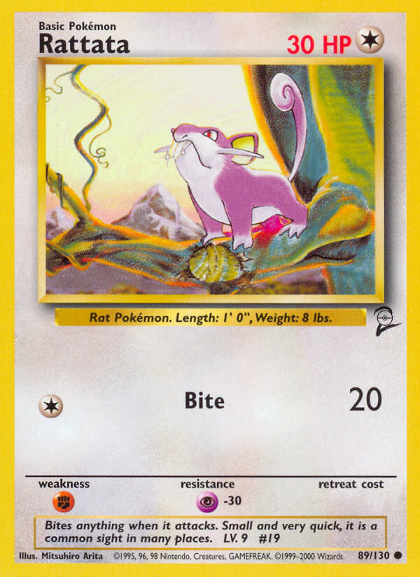 Rattata (089/130) Reverse Holo card image