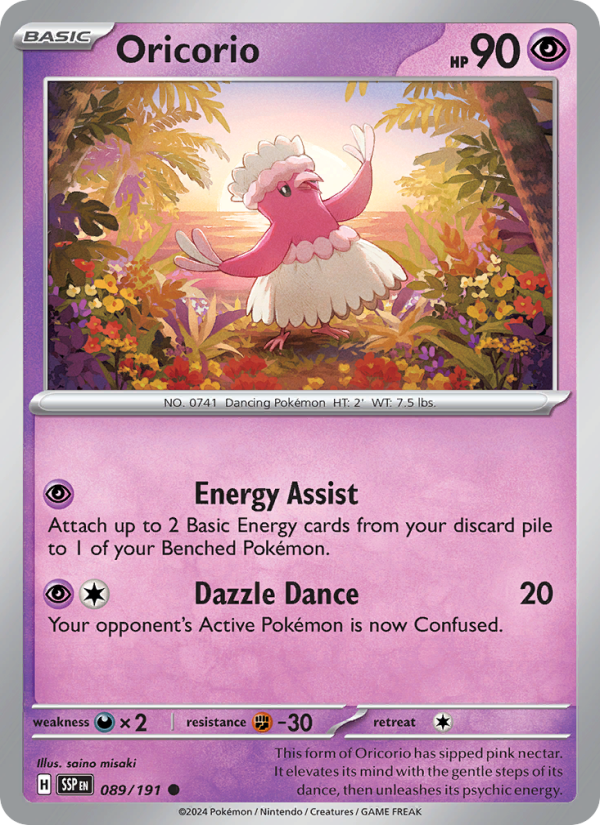 Oricorio (089/191) Reverse Holo card image
