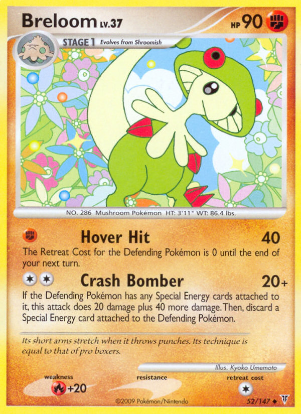 Breloom (052/147) Reverse Holo card image