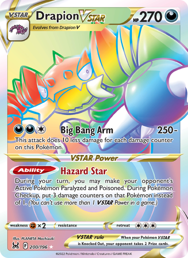 Drapion VSTAR (200/196) Holographic card image