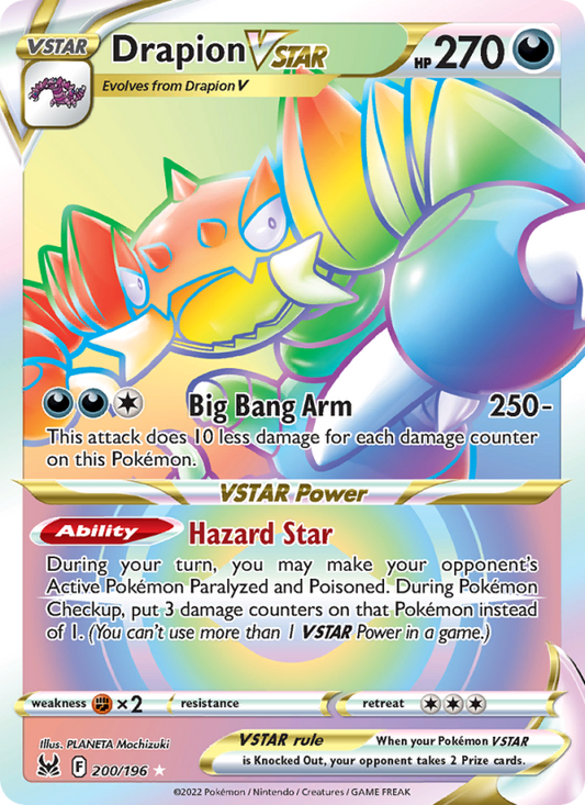 Drapion VSTAR (200/196) Holographic card image